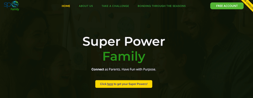 Super Power Family website