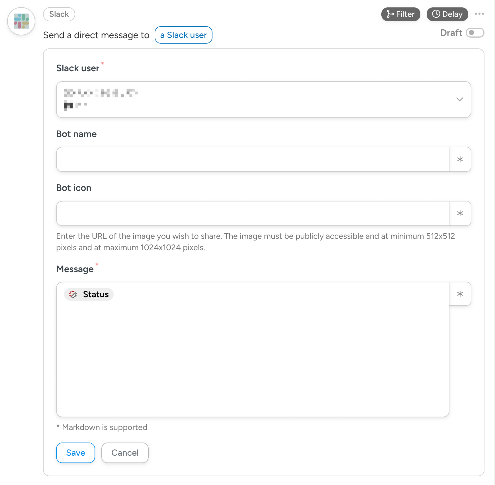 Backup status Slack notifications