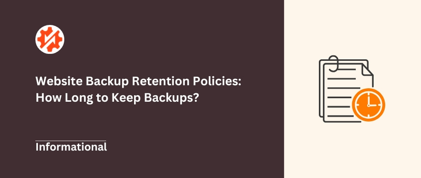 Politica di conservazione dei backup