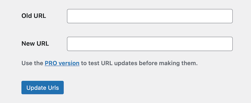 Go Live Update URLs UI