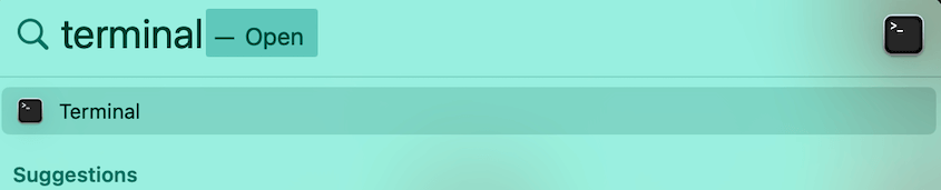 Open Mac Terminal