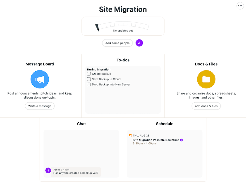 Basecamp project