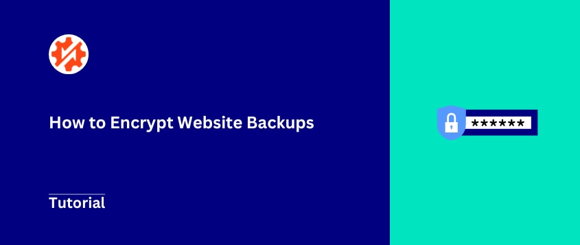 How to encrypt backup