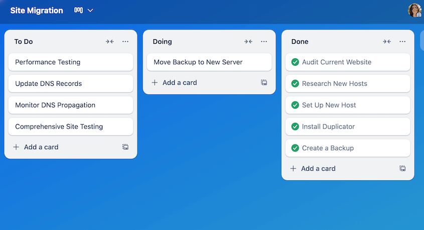 Trello project