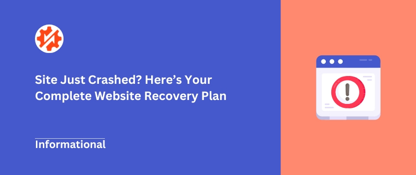 Website recovery plan