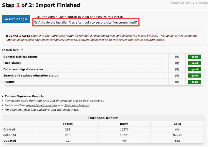 Auto-Delete-Installer-Files - Duplicator Automatically delete Duplicator installer files