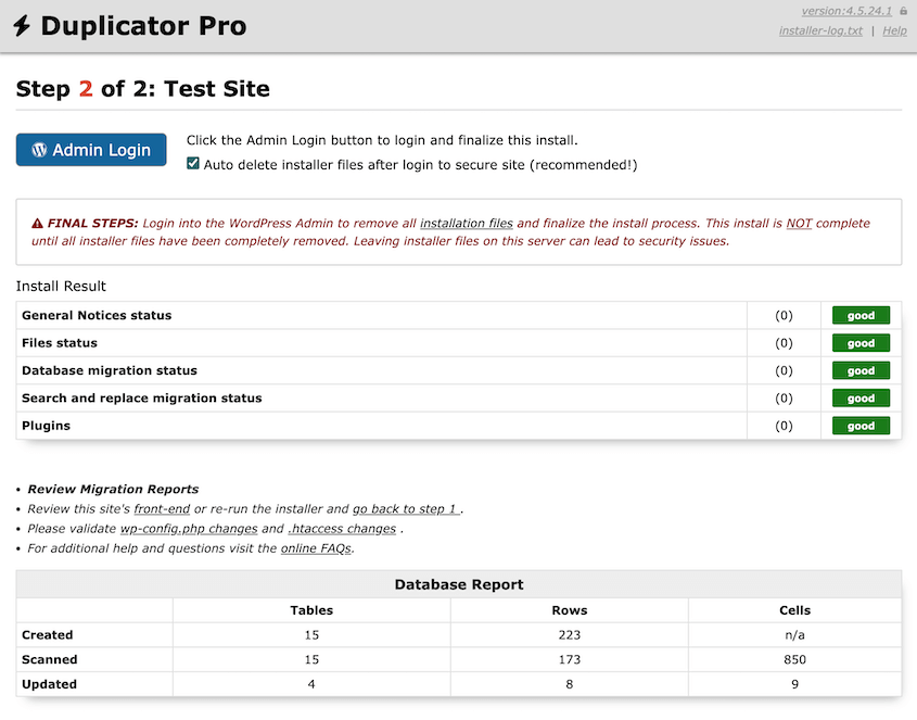 Finished-Subdomain-Migration - Duplicator Finished subdomain to main domain migration