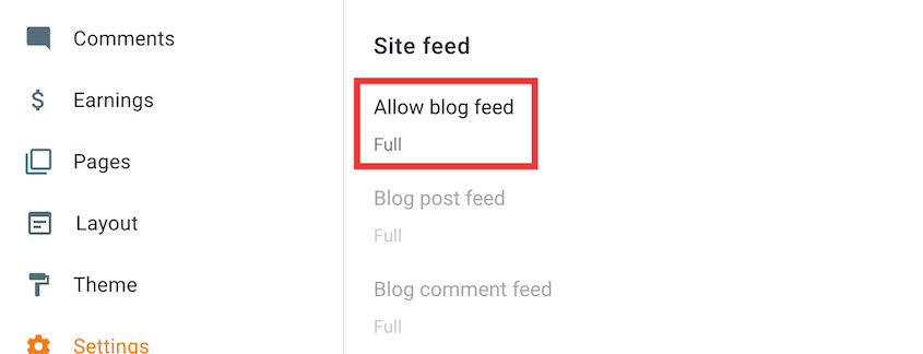 Allow-Blogger-Feed - Duplicator Allow Blogger RSS feed