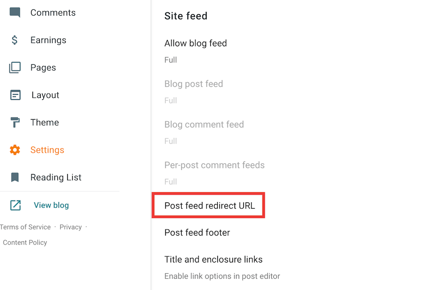 Blogger-Post-Feed-Redirect-URL - Duplicator Redirect Blogger post feed URL