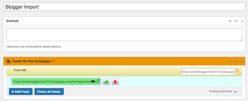 Import-Blogger-Feed - Duplicator Import Blogger RSS feed