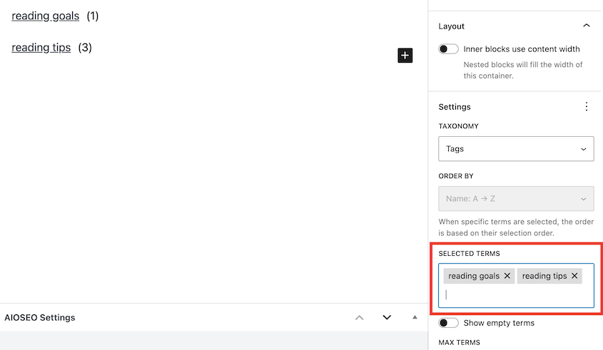 Terms-Query-Selected-Terms - Duplicator Terms query selected terms