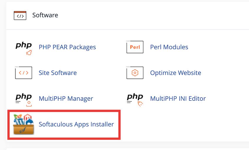 Softaculous installer