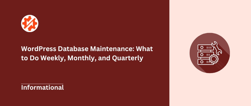 WordPress database maintenance