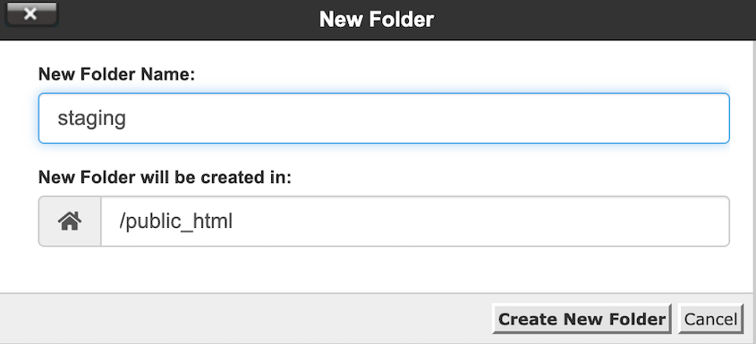 cPanel-New-Subdirectory - Duplicator Create new subdirectory in cPanel