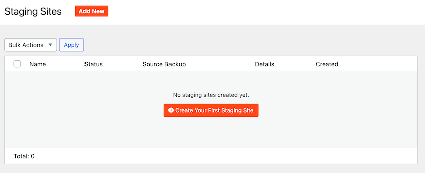 Create a staging site with Duplicator