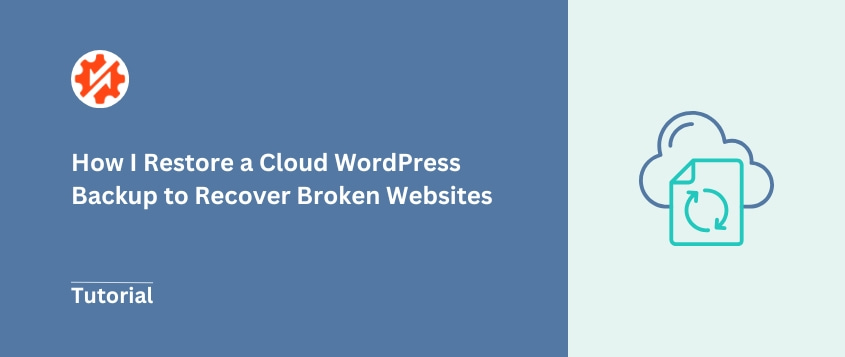WordPress restore cloud backup