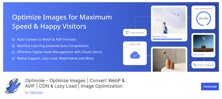 Optimole image optimizer wordpress plugin