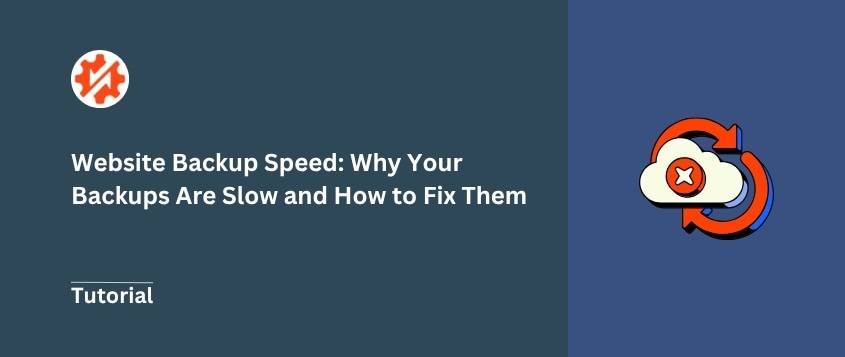 Website backup speed