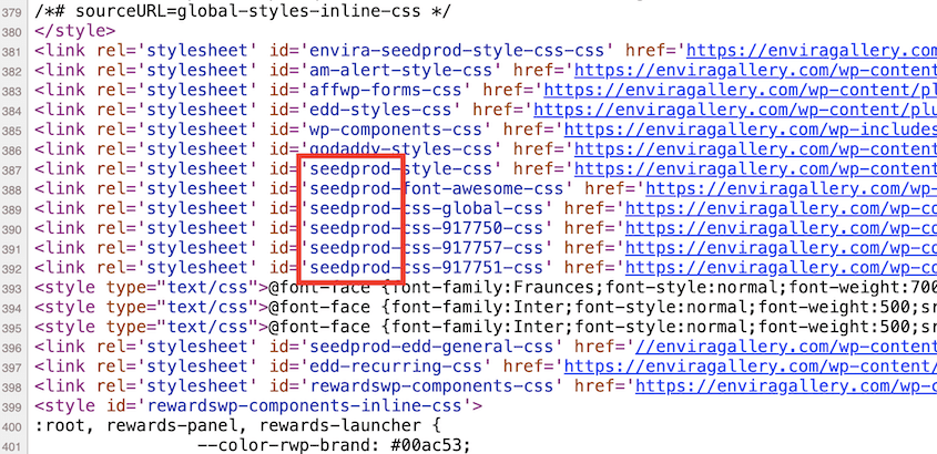 Identifying a website's theme with source code
