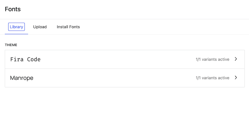 Libreria font di WordPress