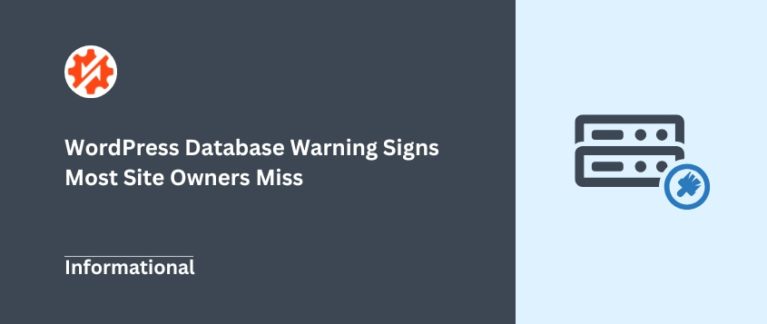 Segnali che il database di WordPress necessita di attenzione