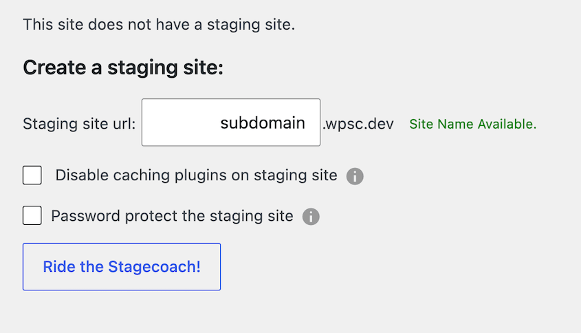 WP-Stagecoach-New-Staging - Duplicator New WP Stagecoach staging site