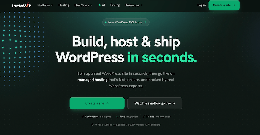 Sites sandbox InstaWP