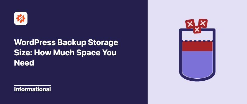 WordPress-Backup-Speichergröße