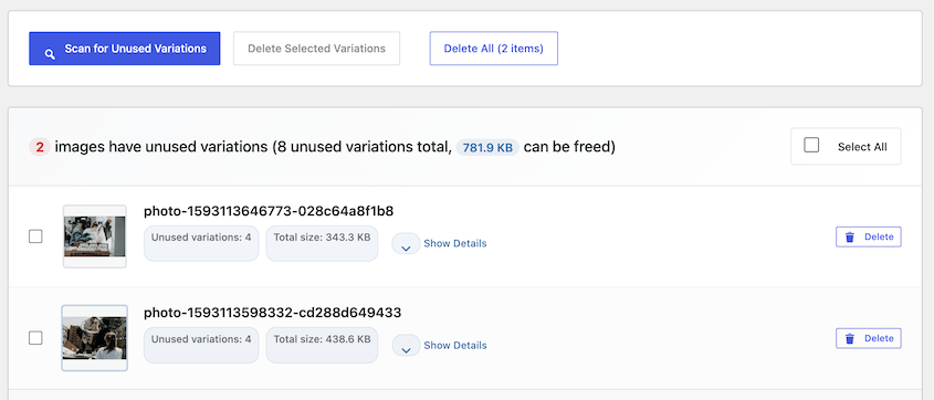 Supprimer les variations d'images inutilisées avec WP Media Cleanup